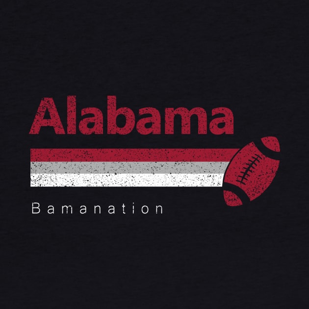 Alabama Vintage Football Bamanation Gameday by cytoplastmaximume